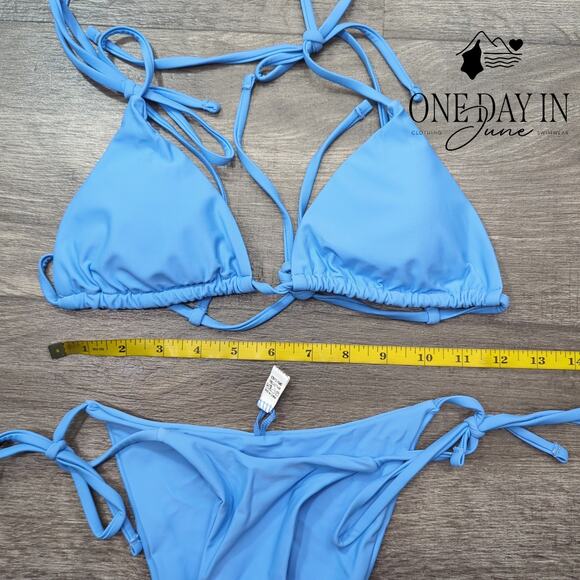 Adisputent Adjustable Triangle Tie Side Bikini Swimsuit Size XS - Picture 2 of 4